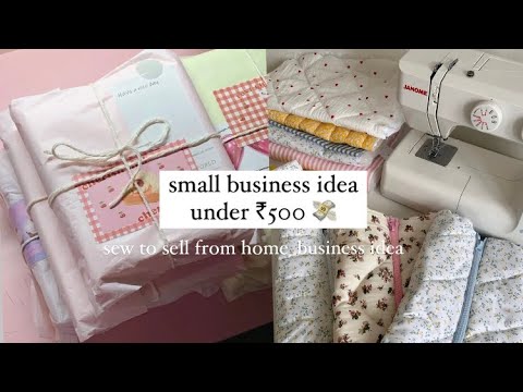 small business idea / sew to sell from home business under ₹500 for girl handmade in 2024 [Video]