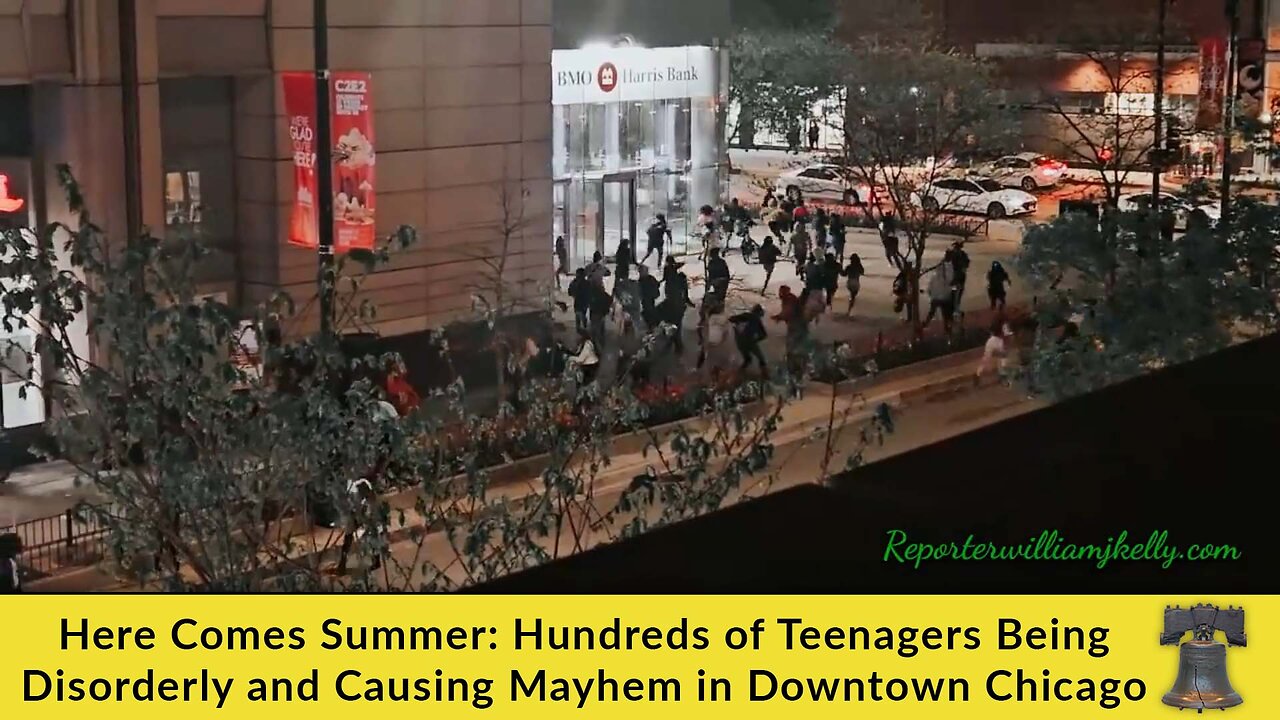 Here Comes Summer: Hundreds of Teenagers Being Disorderly and Causing Mayhem in Downtown Chicago [VIDEO]