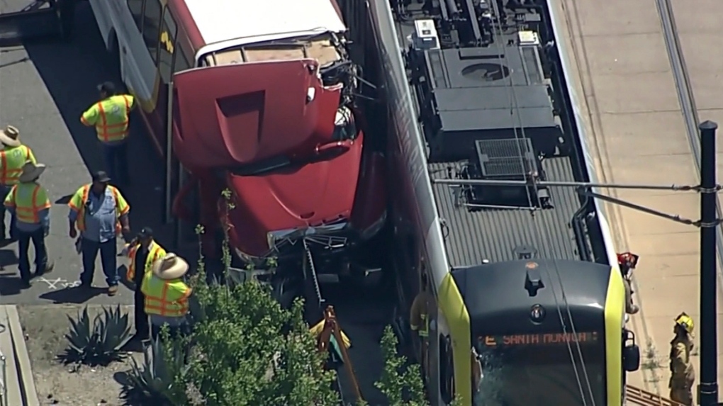 L.A. train-bus crash injures 50+ [Video]