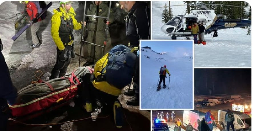 Intense 11-Hour Rescue Operation Saves Climbers from Mount Shasta Avalanche at 12000 Feet [Video]
