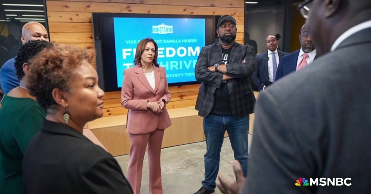 Meeting folks where theyre at: VP Harris talks up economic gains with GA Black voters [Video]