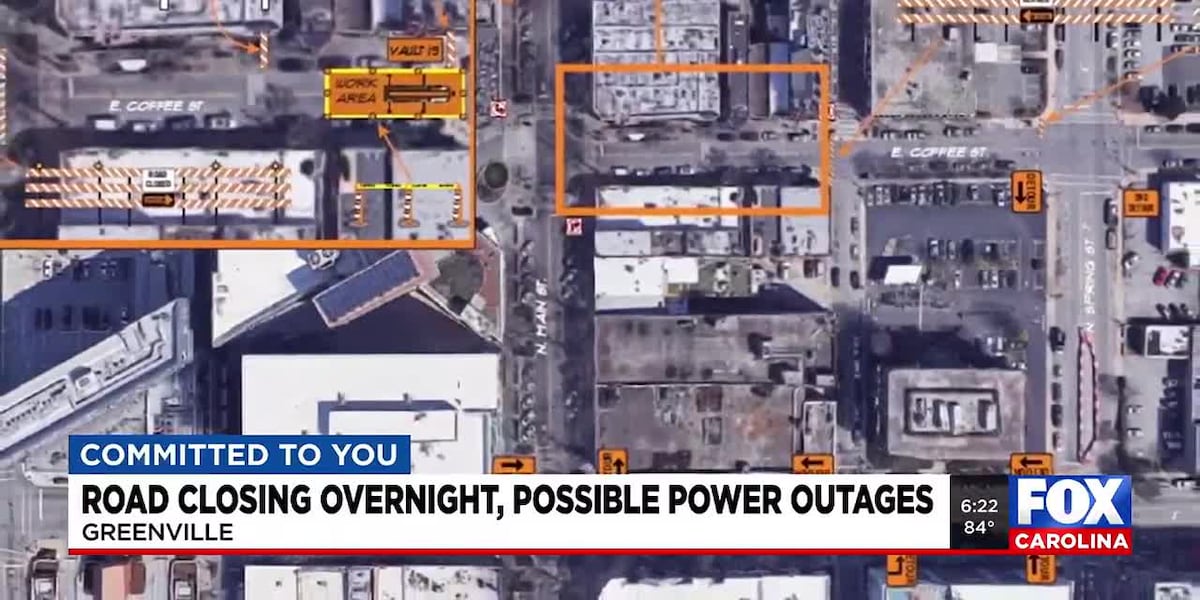 Roads closed in downtown Greenville as Duke energy replaces transformer [Video]