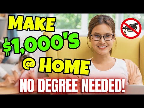 SIDE HUSTLE IDEAS: Earn $1,000 Per Week While Sitting @ Home NO Degree! [Video]