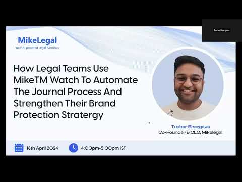 How legal teams use MikeTM Watch to automate journal watch & strengthen brand protection strategy [Video]