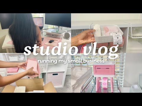 STUDIO VLOG | DAY IN THE LIFE OF A SMALL BUSINESS OWNER MONETS MONEY | MUNBYN Thermal Label Printer [Video]