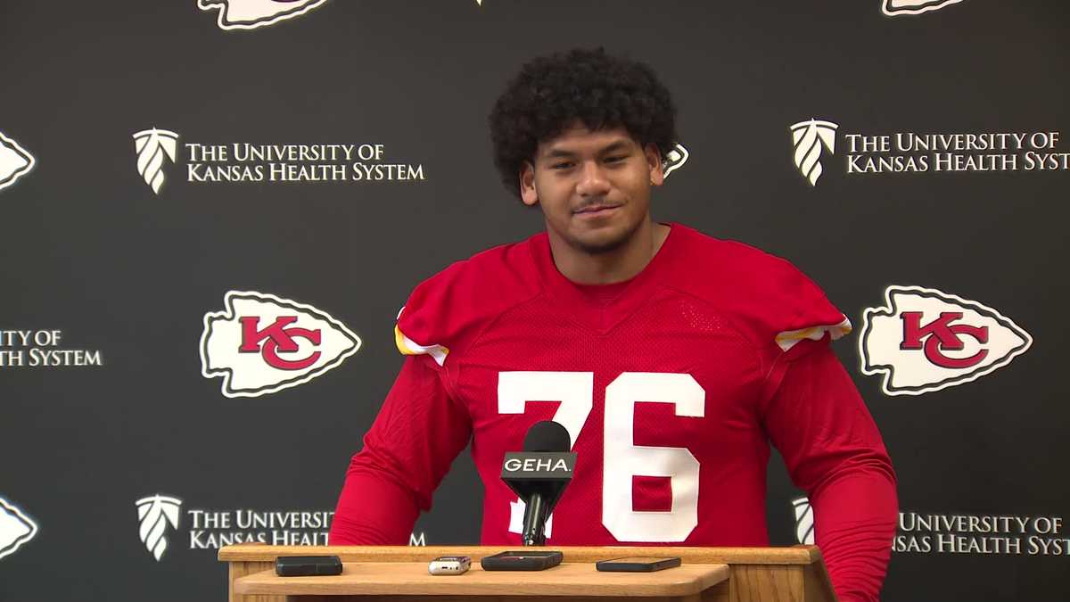 Tackle Kingsley Suamataia speaks at Chiefs rookie minicamp [Video]