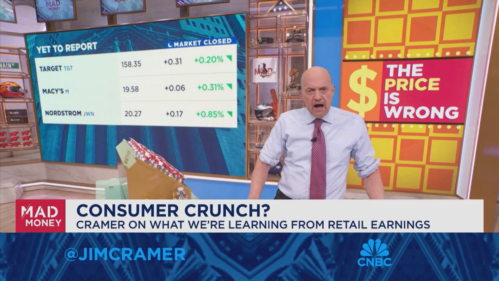 Jim Cramer takes a closer look at retail as consumers start pushing back on high prices [Video]
