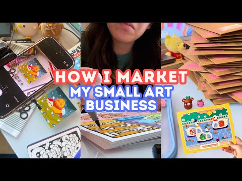 How I Market My Small Art Business Using Social Media 🛍️📹 Marketing For Artists Small Biz Owner [Video]