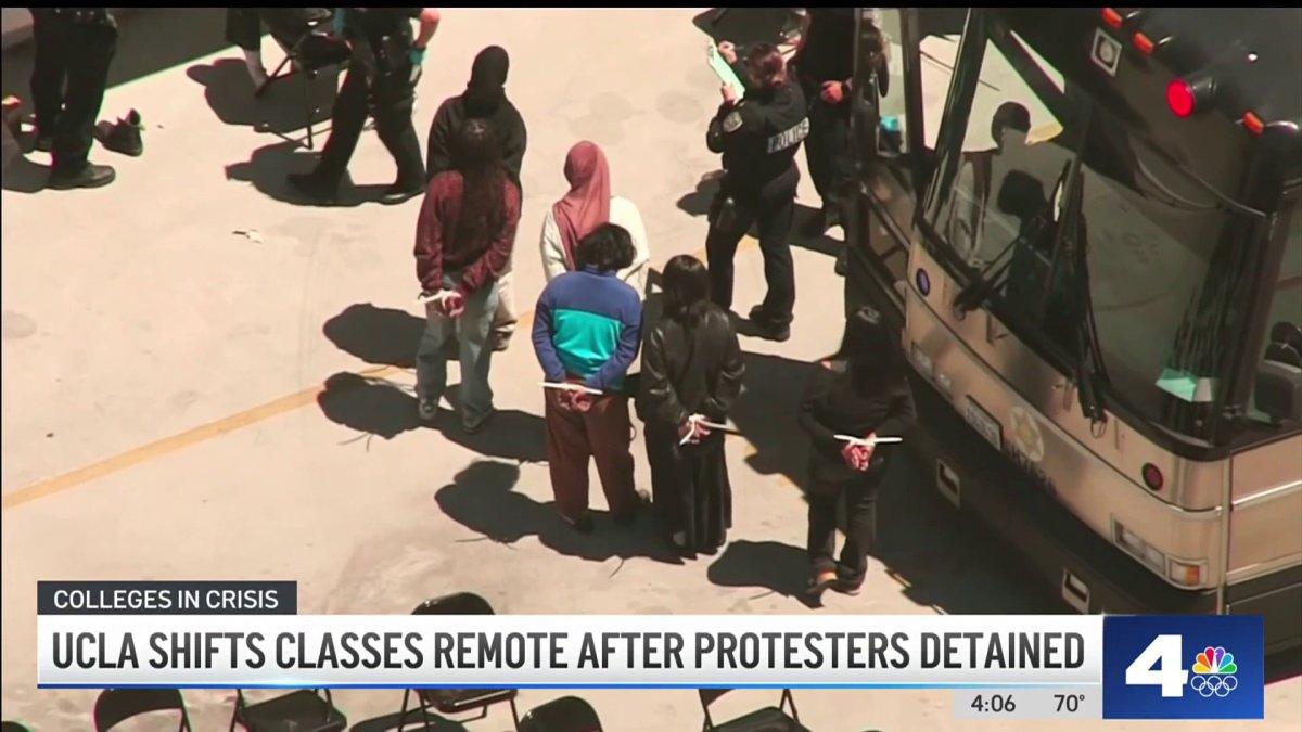 UCLA shifts to remote classes after protesters detained  NBC Los Angeles [Video]