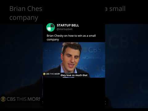 Brian Chesky on How To Win As A Small Company [Video]
