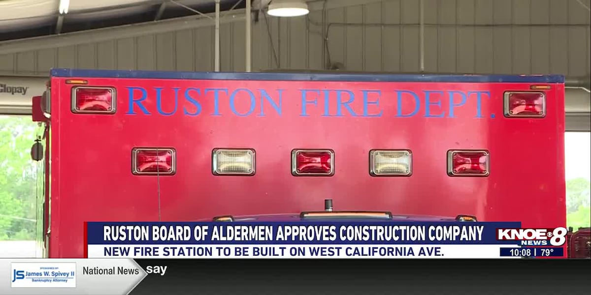 Ruston City Council approves Monroe construction company to build new fire station [Video]