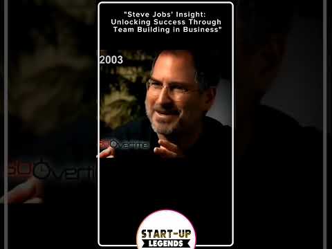 Steve Jobs’ Insight: Unlocking Success Through Team Building in Business [Video]