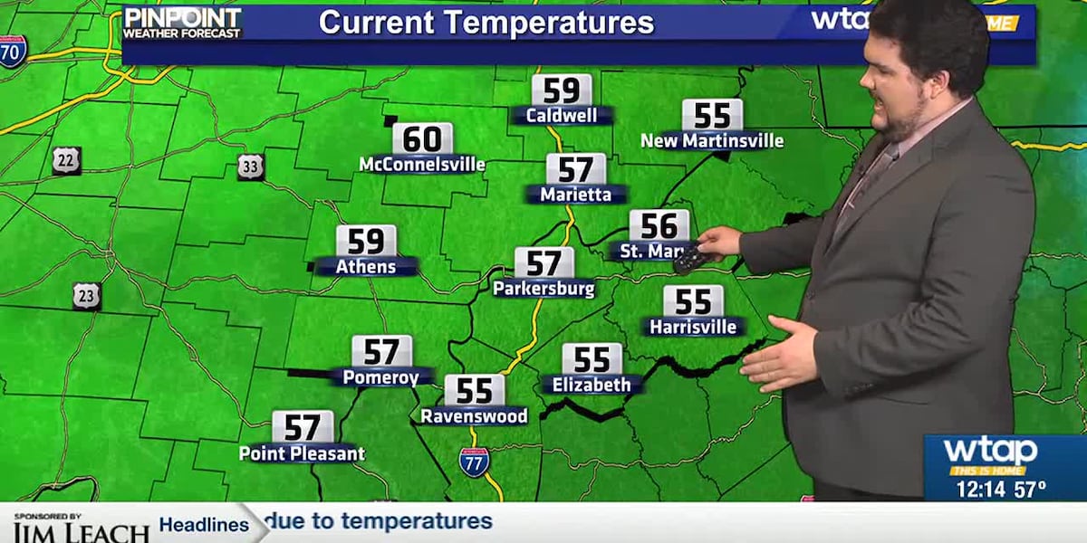 WTAP Pinpoint Weather Noon Update 5/10 [Video]