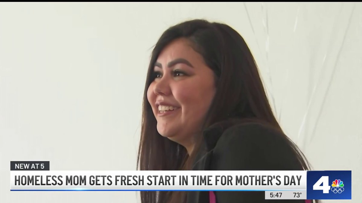 Homeless mom gets a fresh start in time for Mothers Day  NBC Los Angeles [Video]