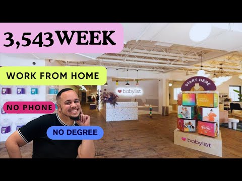 BABYLIST IS PAYING $3,543/WEEK | WORK FROM HOME | REMOTE WORK FROM HOME JOBS | ONLINE JOBS [Video]
