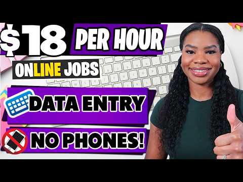 Data Entry Work From Home Jobs: Get Paid $18/Hour – No Experience, No Phone Required! [Video]
