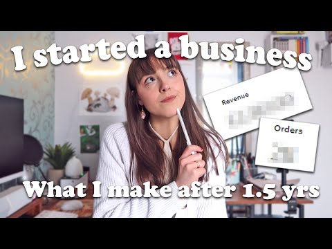 How much I make from my small art business + YouTube channel *REALISTIC* [Video]