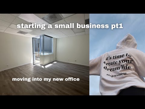 starting a small business pt 1 🧸 moving into my new office [Video]