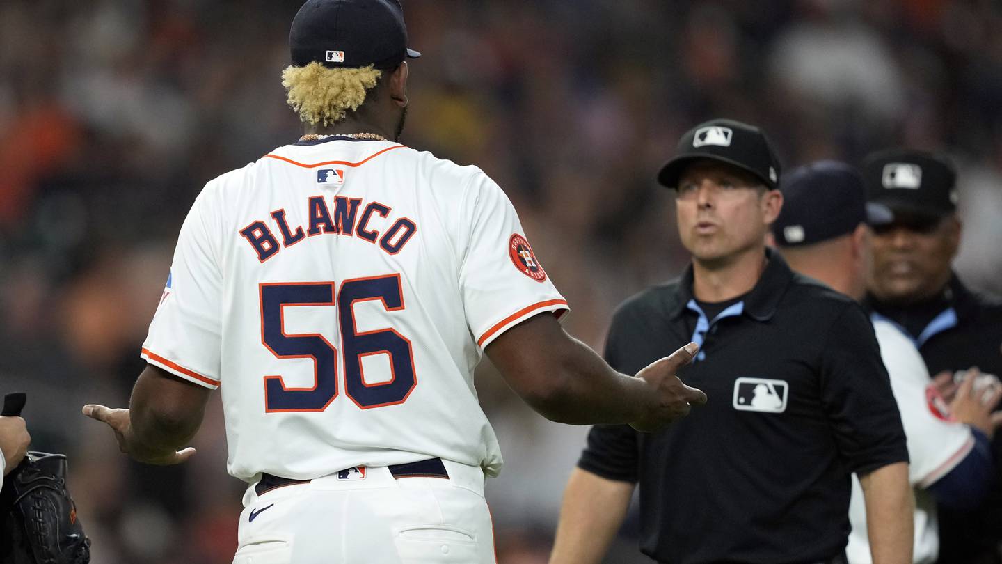 Astros pitcher Ronel Blanco ejected after foreign substance check early in start vs. A’s  WSB-TV Channel 2 [Video]
