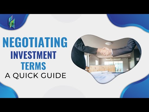 Negotiating Investment Terms: A Quick Guide | Pipestone Capital [Video]