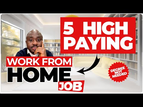Work From Home Jobs: ( 5 Remote Work You Can Do In  The UK, US Or Anywhere In The World Right Now ) [Video]