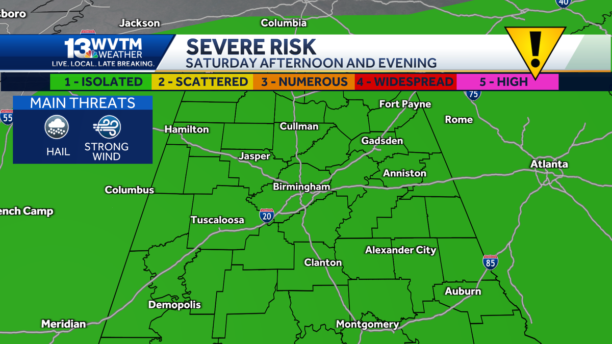Saturday’s storms could get heavy in afternoon and evening. [Video]