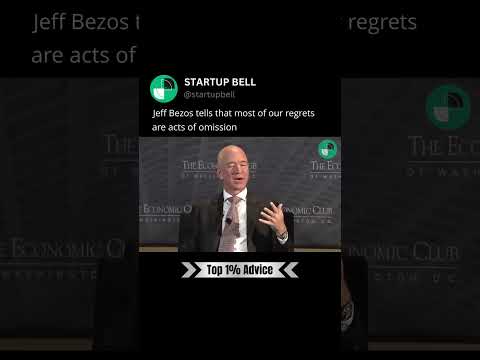 Jeff Bezos Tells That Most Of Our Regrets Are Acts Of Omission [Video]