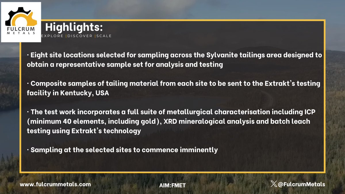 Fulcrum Metals PLC (LON:FMET) Start of Sylvanite tailings Sampling Programme  Share Talk [Video]