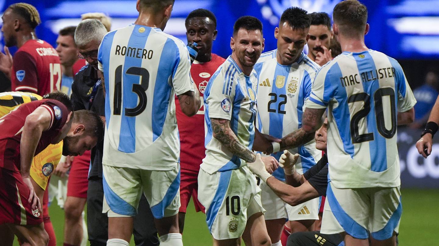 Messi and Argentina overcome Canada and poor surface, start Copa America title defense with 2-0 win  WSOC TV [Video]