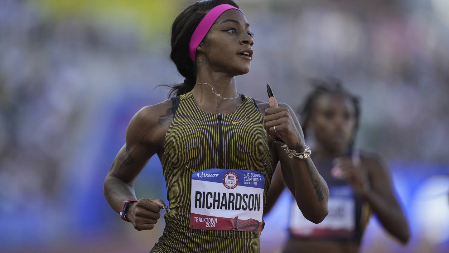 Sha’Carri Richardson overcomes wobbly start for win in first heat at Olympic trials  WSB-TV Channel 2 [Video]