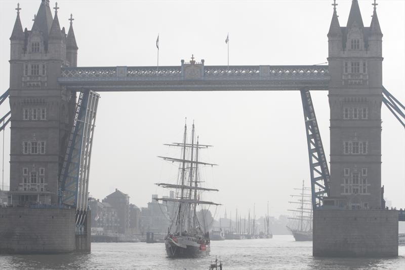 The oldest video footage of Tall Ship sailing in square riggers