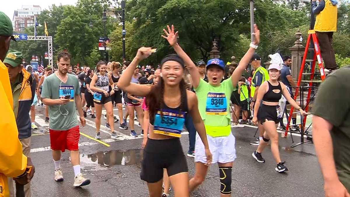 Thousands complete Boston 10K in rainy, hot, humid conditions [Video]