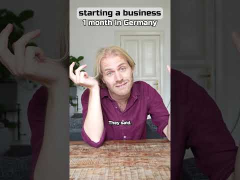 1 day vs 10 years in Germany | starting a Business 👨‍🔧 [Video]