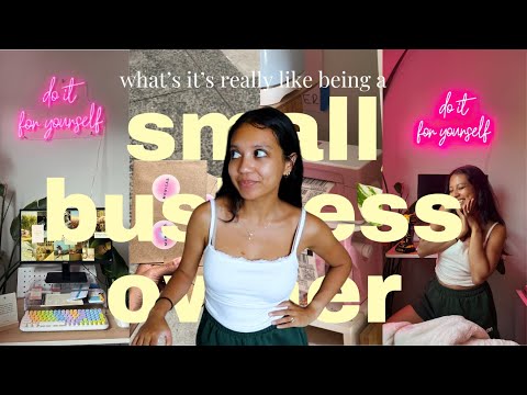 the reality of being a small business owner // day in my life vlog, packing orders, crafting studio [Video]