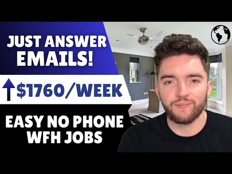 Easy ⬆️$1760/WEEK No Phone Work From Home Jobs Answering Emails [Video]