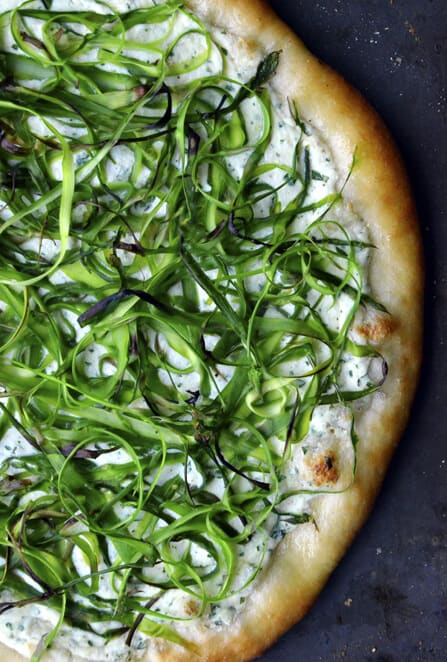 Asparagus and Ricotta Pizza – Just a Taste [Video]