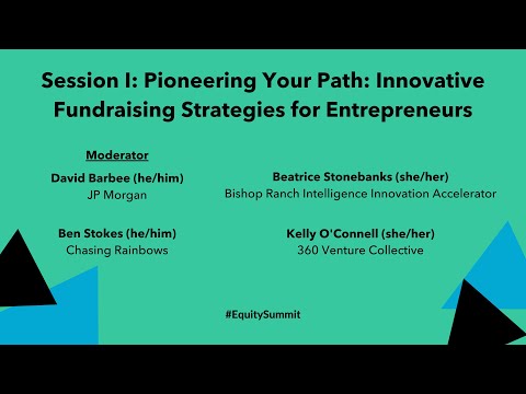 Pioneering Your Path: Innovative Fundraising Strategies for Entrepreneurs [Video]