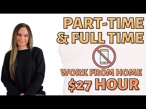 $27 Hour Part-Time & Full Time Non-Phone Remote Work From Home Jobs With No College Degree Needed [Video]