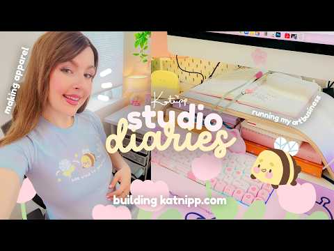 Building my own Brand ✿ Making apparel, marketing on social media & licensing ✿ Studio Vlog [Video]