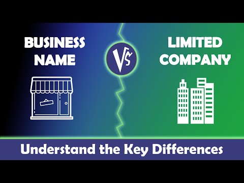 The difference between business name and a limited company registration [Video]