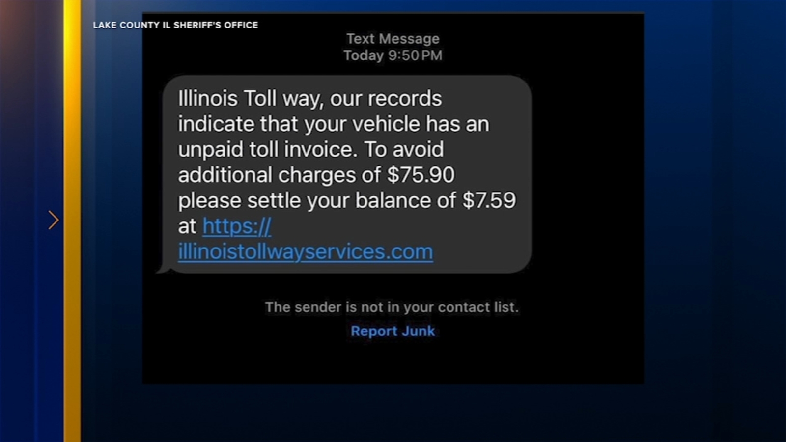 Mount Prospect police warn of Illinois Tollway phishing text message scam, tell I-PASS users to report incidents [Video]