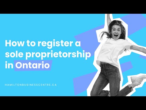 How to Register a Business Name for a Sole Proprietorship in Ontario (2024) [Video]