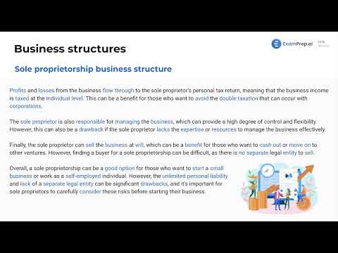 Sole Proprietorship Business Structure [CPA Prep] [Video]