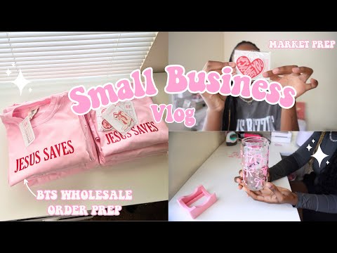 SMALL BUSINESS VLOG: Wholesale Order Prep, Market Prep, Make vinyl Libby cup [Video]