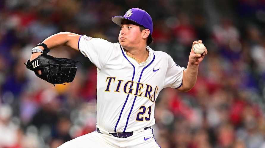 LSU Tigers Luke Holman Gage Jump Major League Baseball Draft [Video]