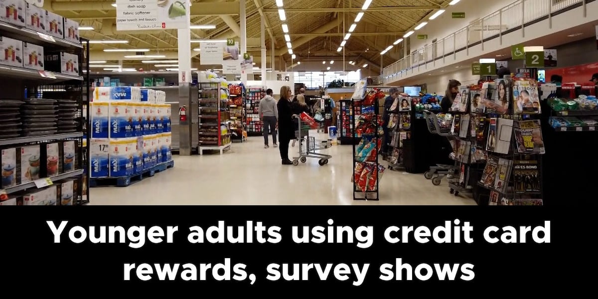 Younger adults using credit card rewards, survey shows [Video]