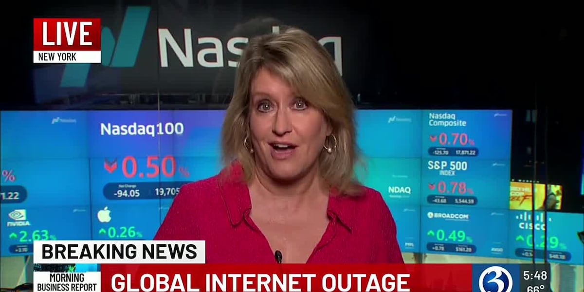 MORNING BUSINESS REPORT: Global internet outage [Video]
