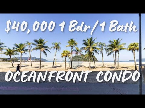 Oceanfront Condo $40K /1 Bdr 2Bath Santos Where Europeans are Retiring [Video]