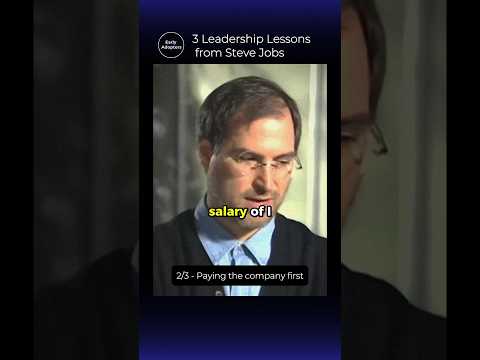 3 Leadership Lessons to Learn from Steve Jobs [Video]