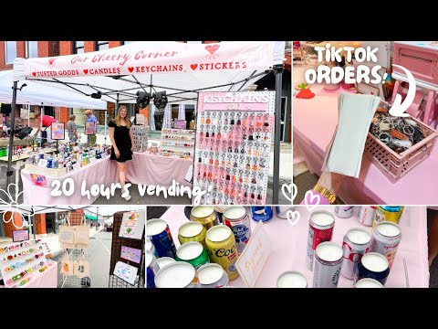 BUSY week as a small business owner! // 2 hr TikTok live vs. 20 hr craft fair… [Video]